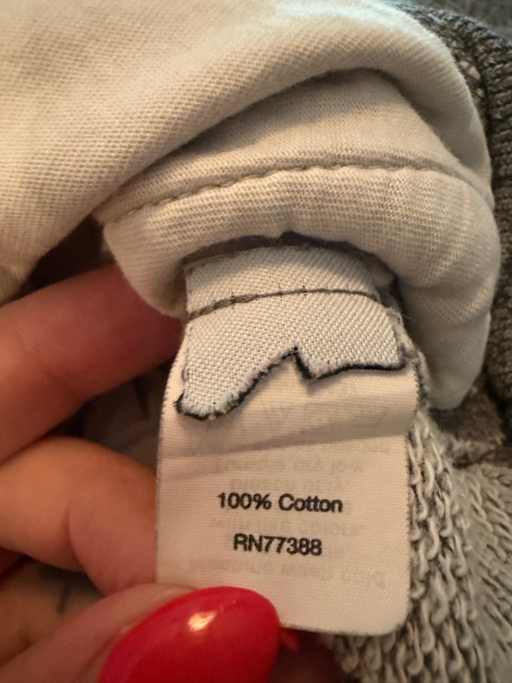 J crew 100% cotton hoodie. Gray size medium - Picture 9 of 9